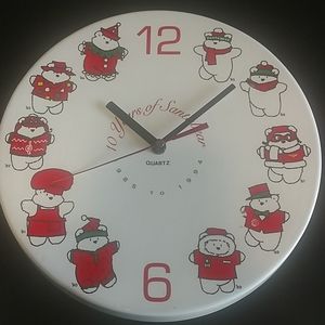 Santabear Clock 10 Year 1985-1994
